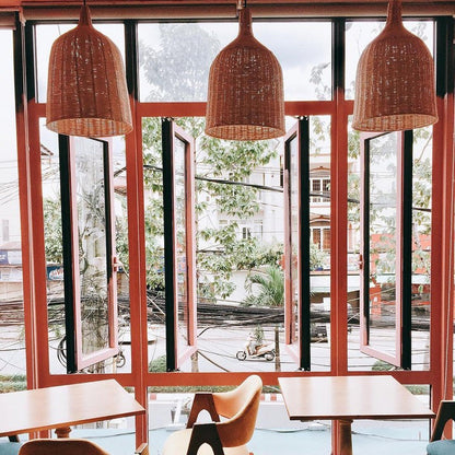 Handcrafted Rattan Pendant Ceiling Light