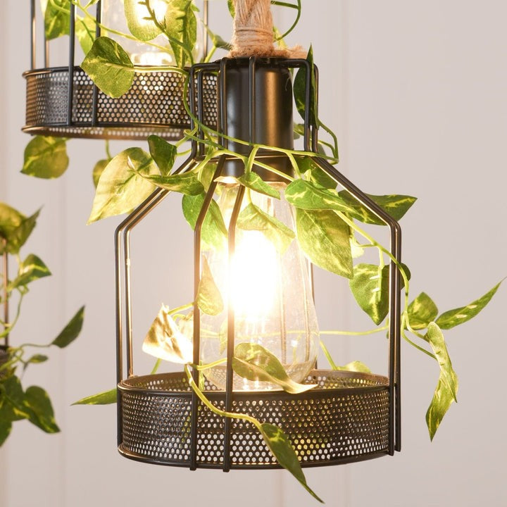 Handcrafted Rustic Wood Beam Chandelier with Natural Accents