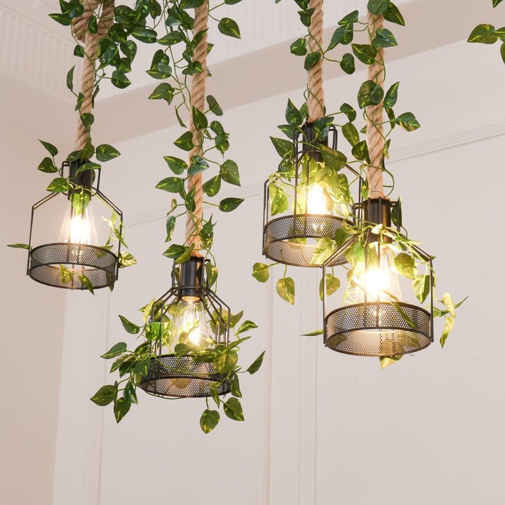 Handcrafted Rustic Wood Beam Chandelier with Natural Accents