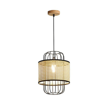 Handwoven Rattan Ceiling Pendant Light
