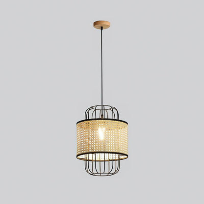 Handwoven Rattan Ceiling Pendant Light
