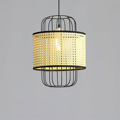 Handwoven Rattan Ceiling Pendant Light