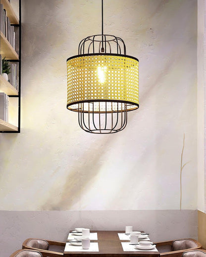 Handwoven Rattan Ceiling Pendant Light