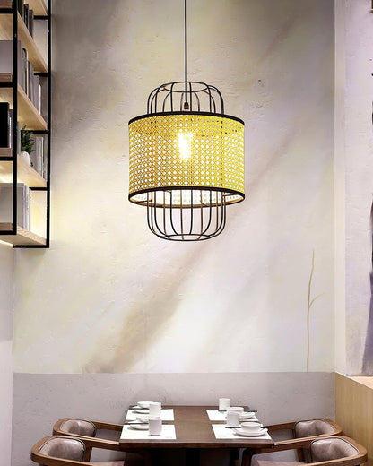 Handwoven Rattan Ceiling Pendant Light