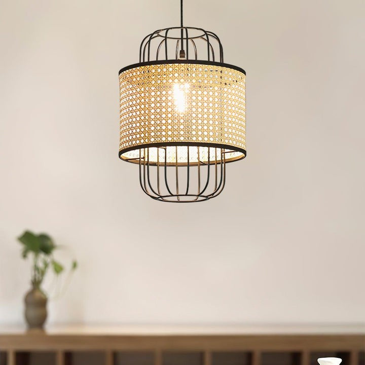 Handwoven Rattan Ceiling Pendant Light