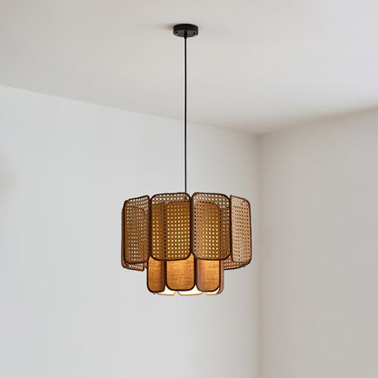 Handwoven Rattan Pendant Lamp