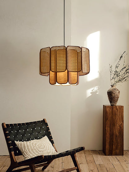 Handwoven Rattan Pendant Lamp