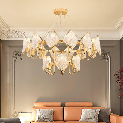Holly Multi-Light Crystal Ring Chandelier