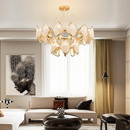 Holly Multi-Light Crystal Ring Chandelier