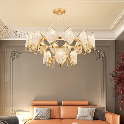 Holly Multi-Light Crystal Ring Chandelier