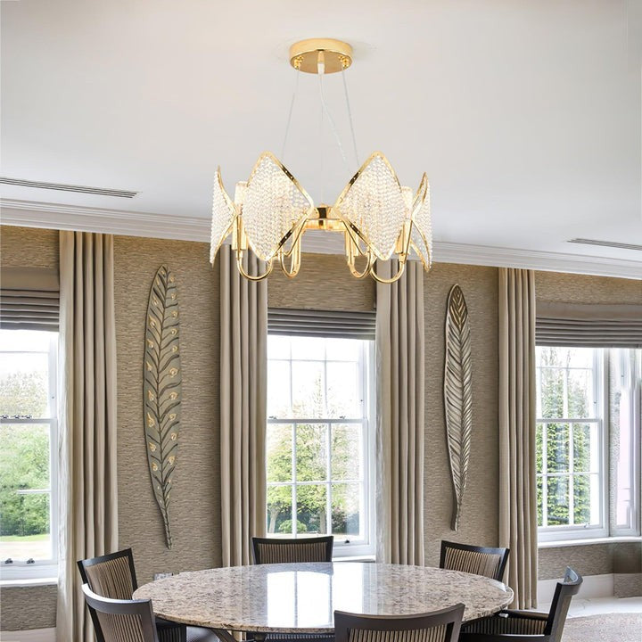 Holly Multi-Light Crystal Ring Chandelier