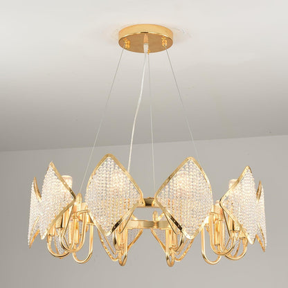Holly Multi-Light Crystal Ring Chandelier