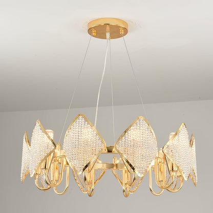 Holly Multi-Light Crystal Ring Chandelier