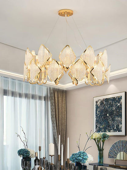 Holly Multi-Light Crystal Ring Chandelier