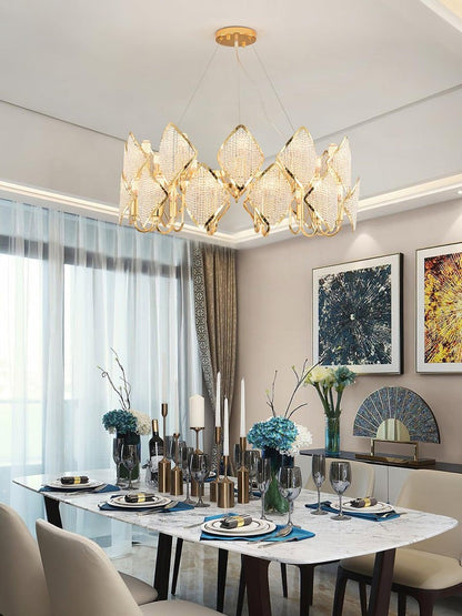 Holly Multi-Light Crystal Ring Chandelier