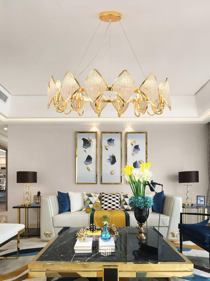 Holly Multi-Light Crystal Ring Chandelier