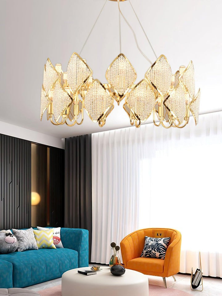 Holly Multi-Light Crystal Ring Chandelier