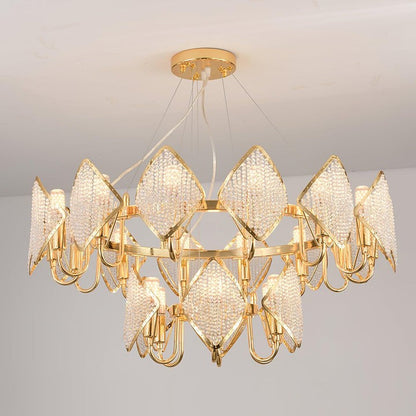 Holly Multi-Light Crystal Ring Chandelier