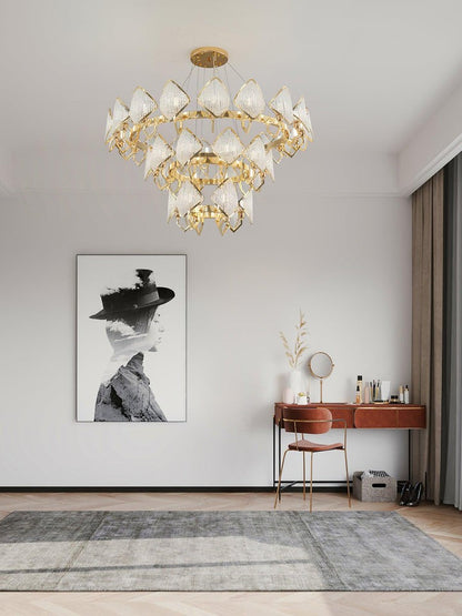 Holly Multi-Light Crystal Ring Chandelier