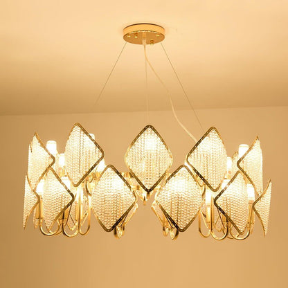 Holly Multi-Light Crystal Ring Chandelier