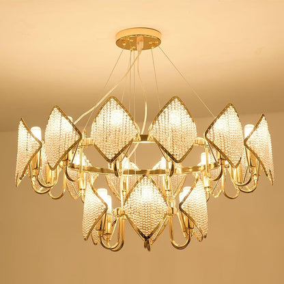 Holly Multi-Light Crystal Ring Chandelier