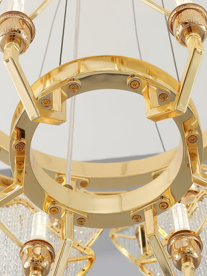 Holly Multi-Light Crystal Ring Chandelier