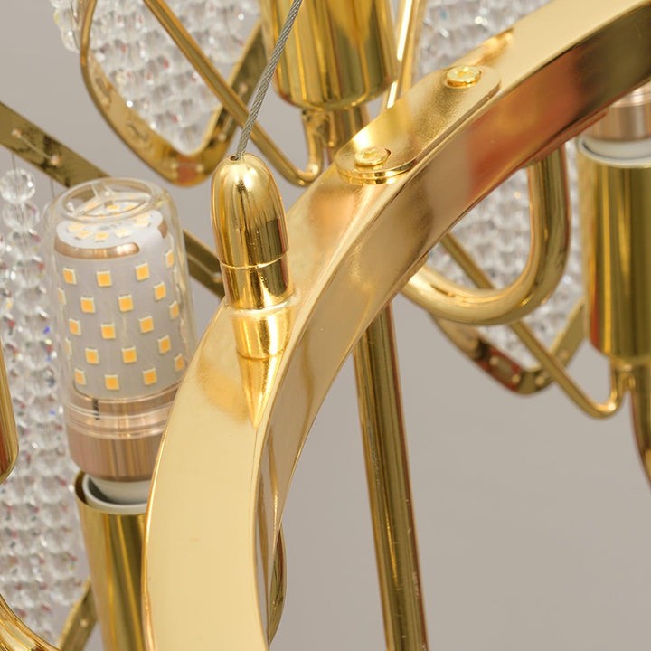 Holly Multi-Light Crystal Ring Chandelier