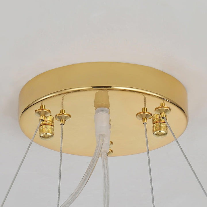 Holly Multi-Light Crystal Ring Chandelier