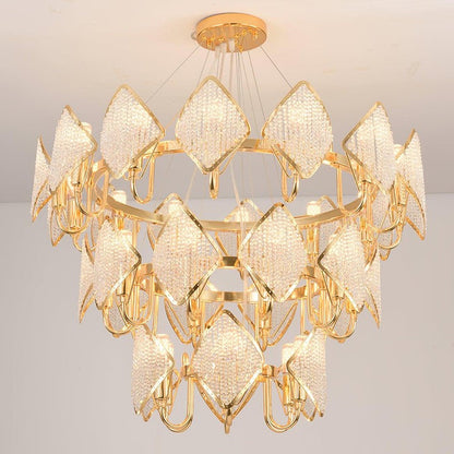 Holly Multi-Light Crystal Ring Chandelier