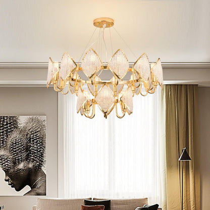 Holly Multi-Light Crystal Ring Chandelier