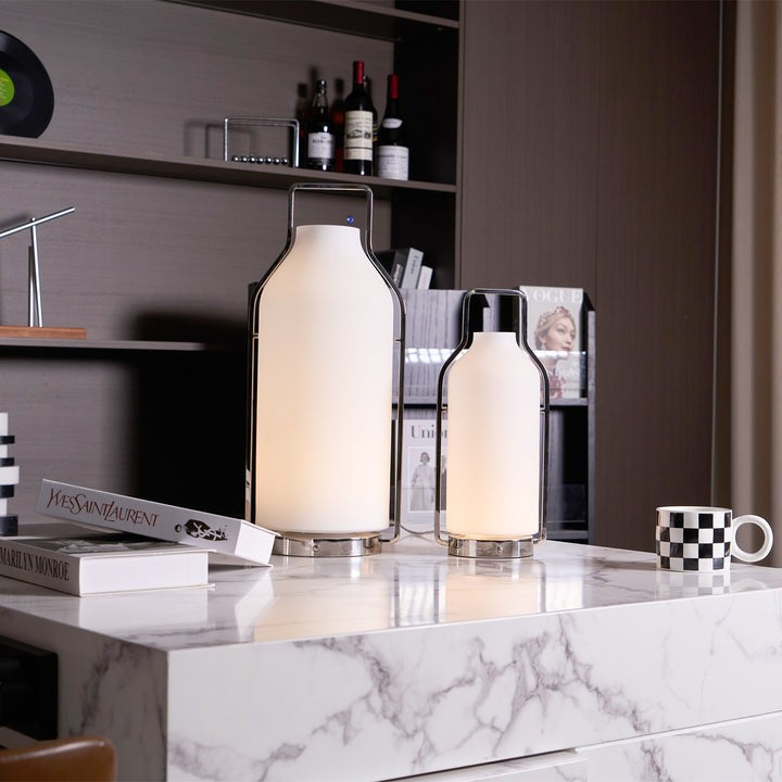 Lantern-Inspired LED Table Lamp