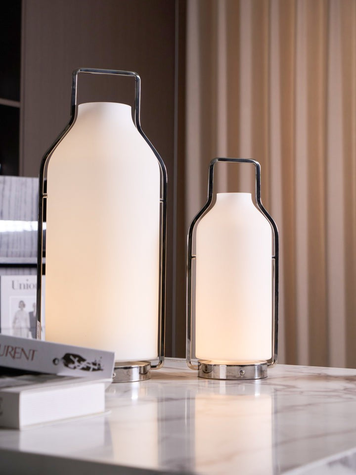 Lantern-Inspired LED Table Lamp
