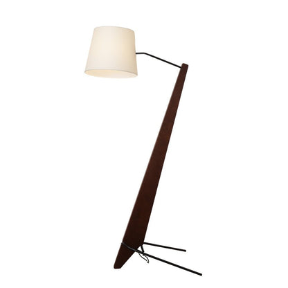 Large Modern Wood & Metal LED Floor Lamp