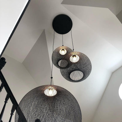 Lattice Metal Mesh Pendant Light