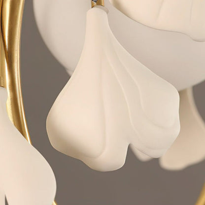 Leaf-Inspired Glass Pendant Light