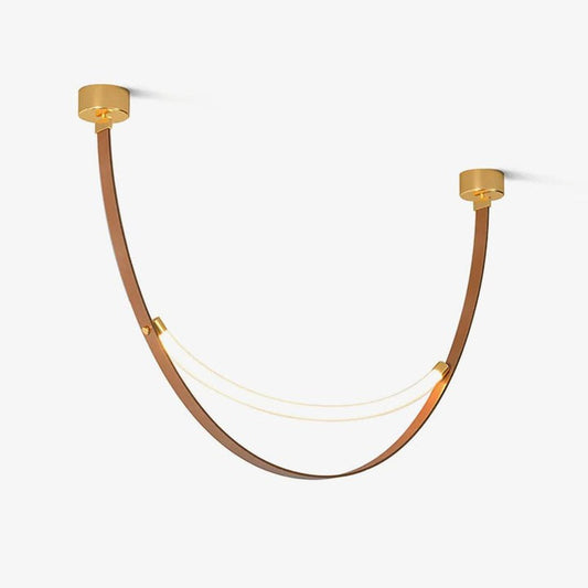 Leather Belt LED Pendant Light