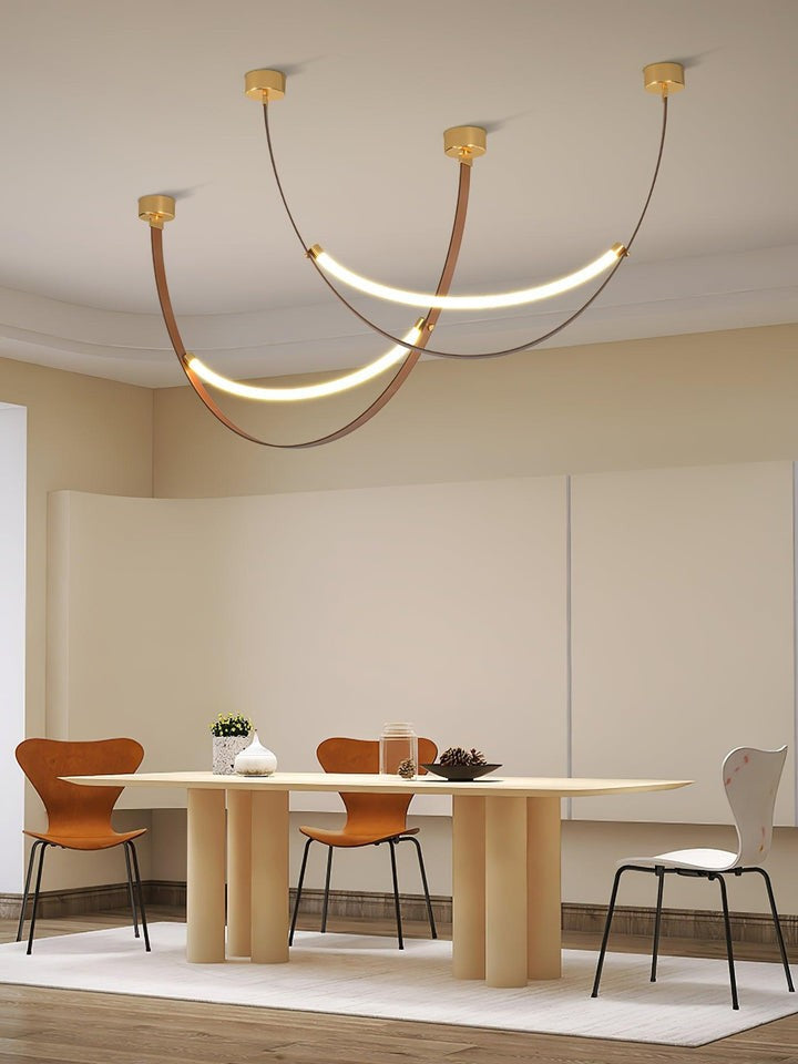 Leather Belt LED Pendant Light