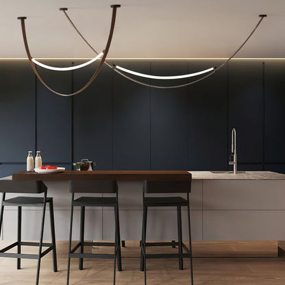 Leather Belt LED Pendant Light