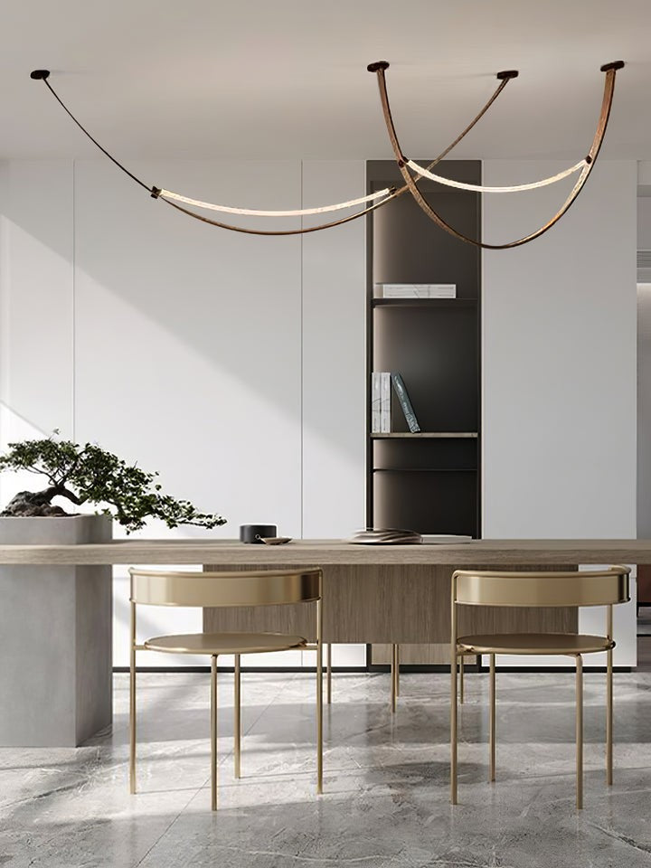 Leather Belt LED Pendant Light