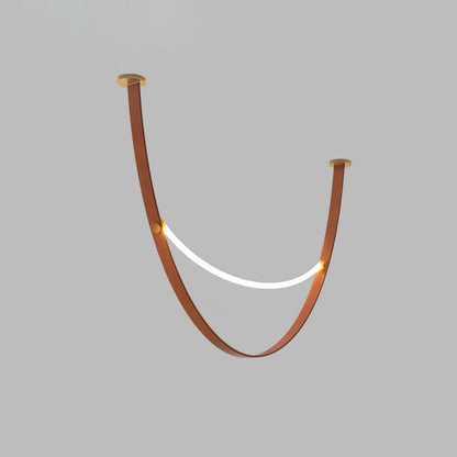 Leather Belt LED Pendant Light