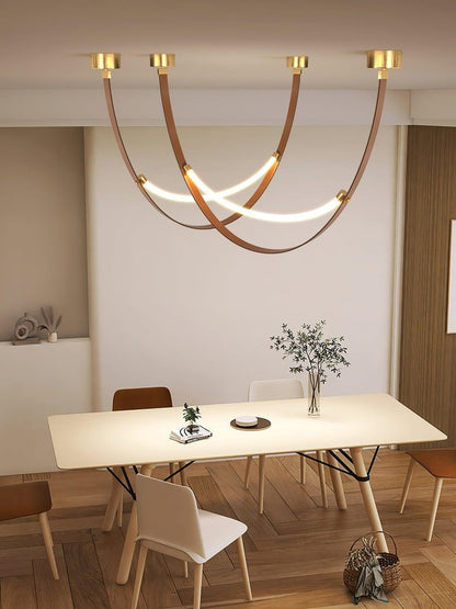 Leather Belt LED Pendant Light