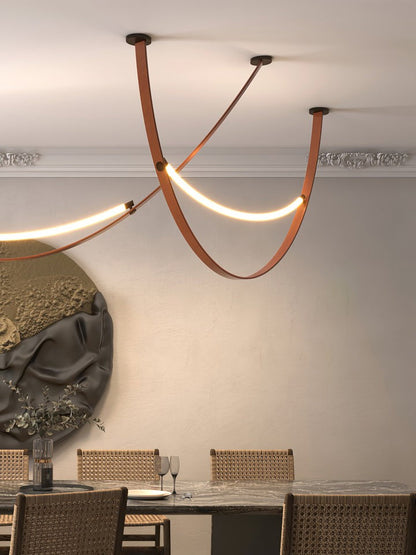 Leather Belt LED Pendant Light