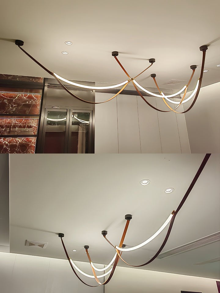 Leather Belt LED Pendant Light