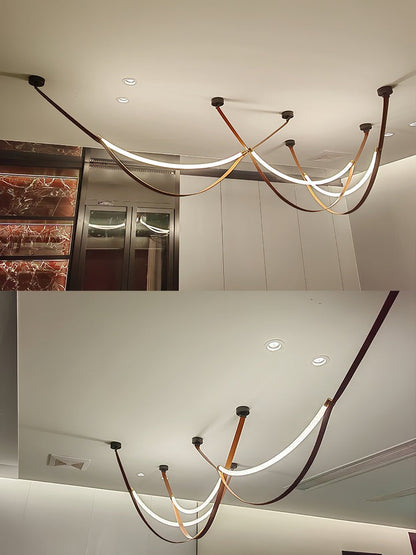 Leather Belt LED Pendant Light