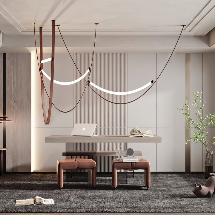 Leather Belt LED Pendant Light
