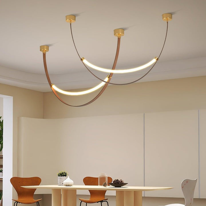 Leather Belt LED Pendant Light