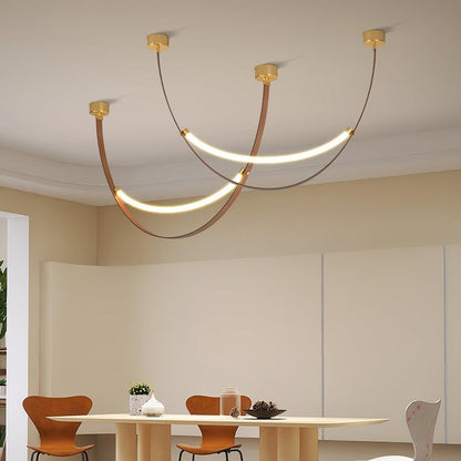 Leather Belt LED Pendant Light