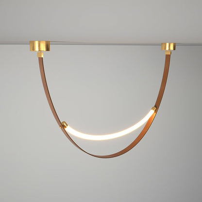 Leather Belt LED Pendant Light