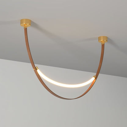 Leather Belt LED Pendant Light