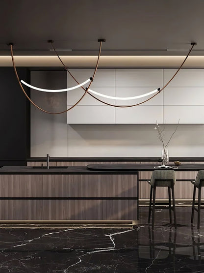 Leather Belt LED Pendant Light